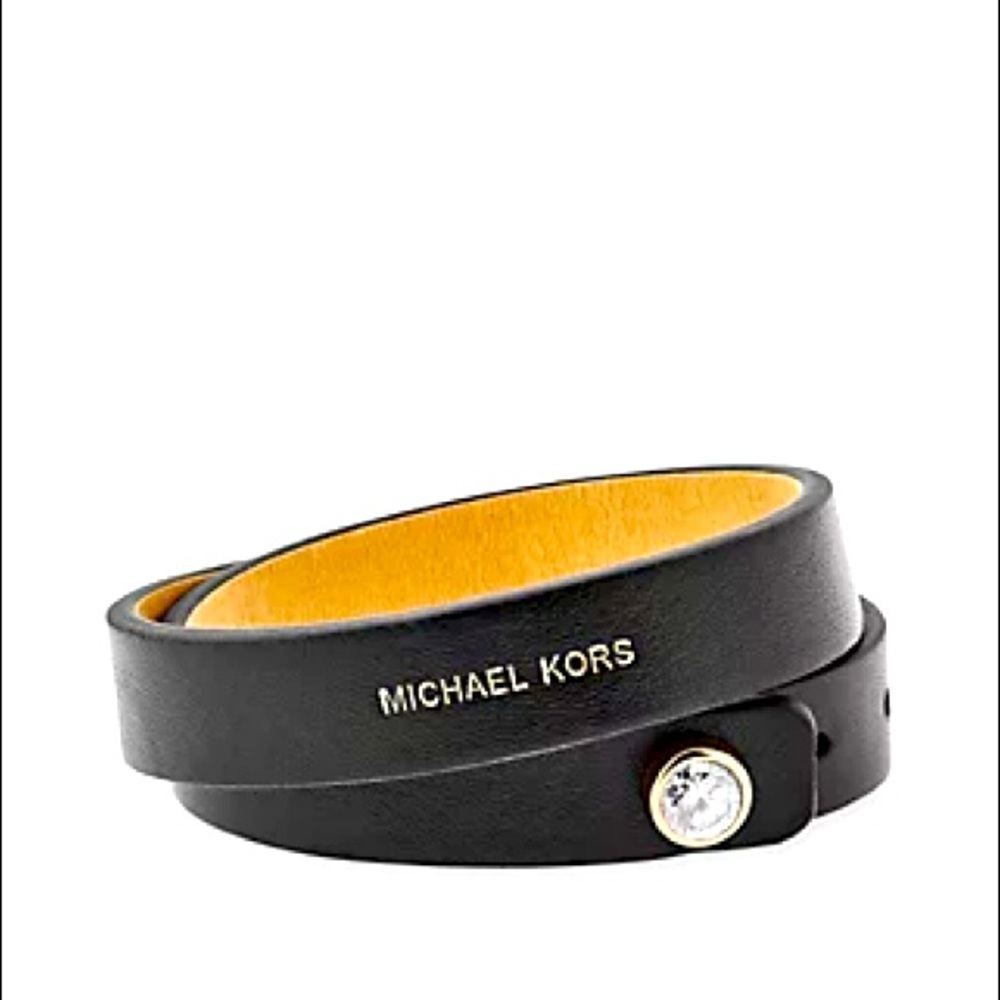 NWOT MK leather wrap bracelet